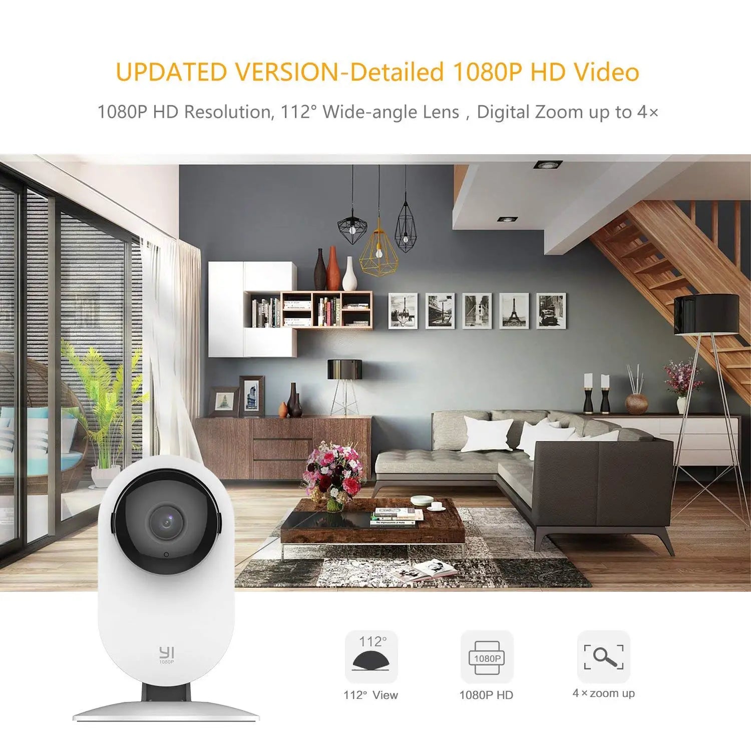 YI 1080p Wifi Home Camera Smart Video Cams With Motion Detection IP Security Protection Mini Pet Cam