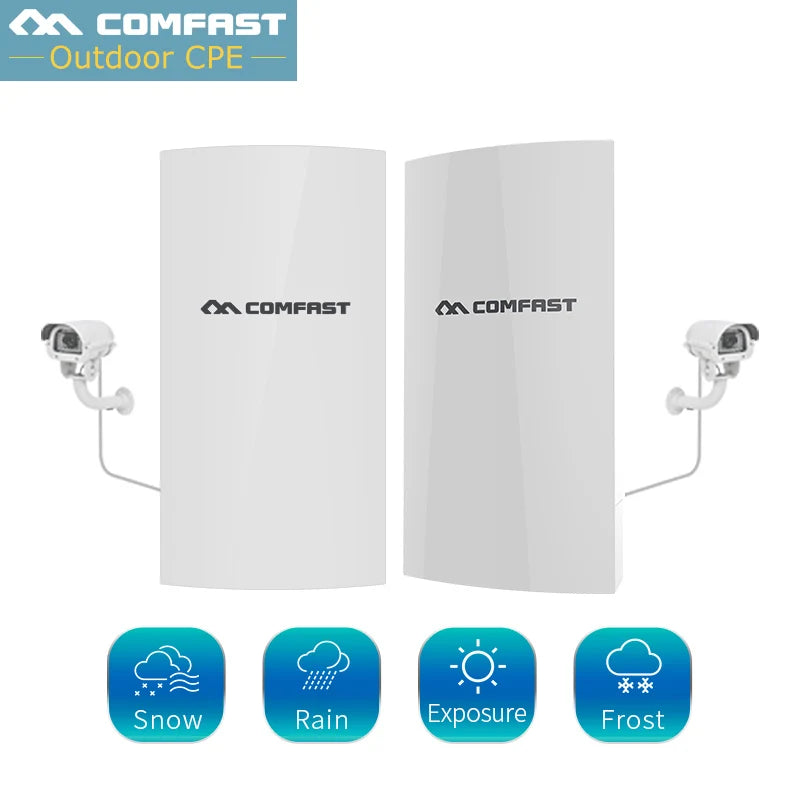 COMFAST CF-E130N 1KM Wireless Outdoor CPE 2.4GHz 300Mbps Outdoor WiFi Bridge Access Point 9dBi Wi-Fi Antenna Nanostation Router