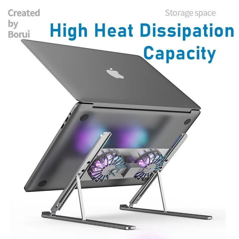 SeenDa Laptop Cooling Stand with 2 USB Fan Laptop Cooler Stand Pad Cooling for Notebook Heat Dissipation