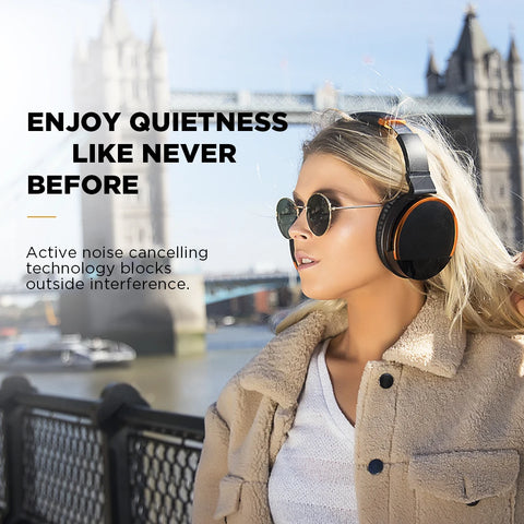 COWIN E8[Upgraded] ANC Bluetooth Headphone Wireless Active Noise Cancelling Headphones Over Ear Bluetooth Headset With mic