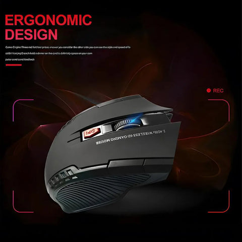 2.4GHz Wireless Mouse Optical Mice Mouse Gaming with USB Receiver Gamer 2000DPI 6 Buttons Mouse For Computer Laptop Accessories