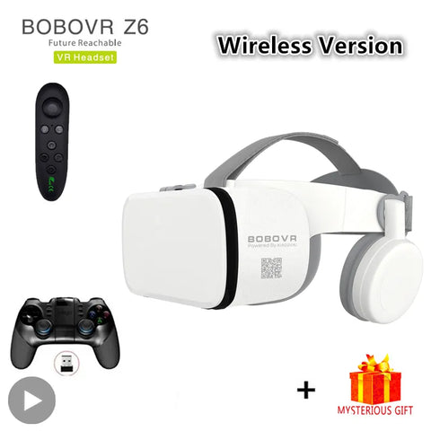 Bobo Bobovr Z6 Casque Helmet 3D VR Glasses Virtual Reality Bluetooth Headset For Smartphone Smart Phone Goggles Viar Binoculars