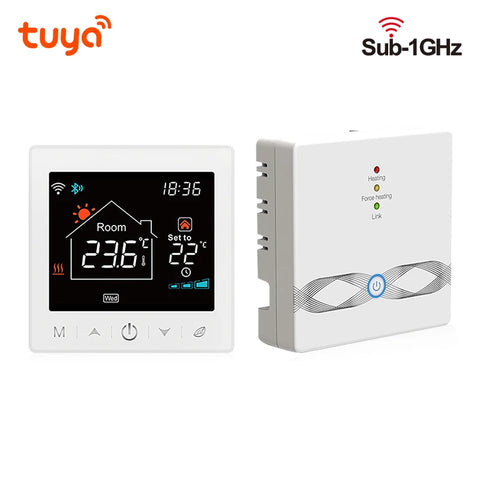 Smart Home Wifi Wireless Room Digital Thermostat  Battery Tuya Programmable For Gas Boiler Floor Heating Temperature Controller