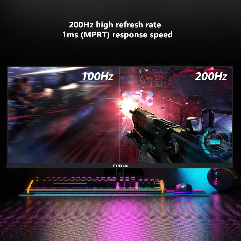 FYHXele 29 Inch Monitor 120Hz/200HZ Wide Display 21:9 IPS WFHD Desktop LED Gamer Computer Screen Not Curved DP/2560*1080