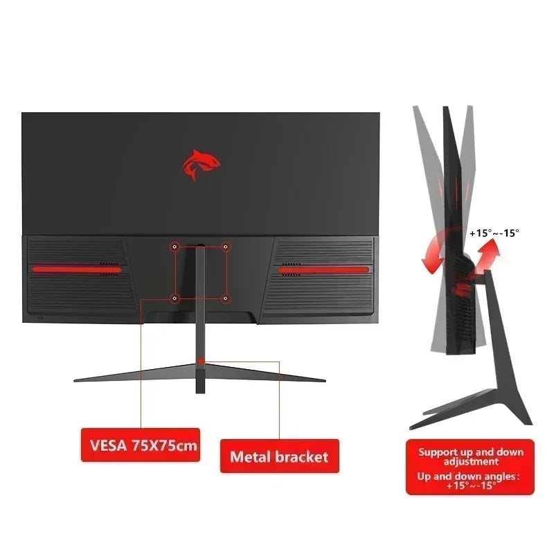 27 Inch Monitor 165Hz 2K Curved Gaming Computer Display 16:9 Gamer  2560*1440 IPS Screen HDR400