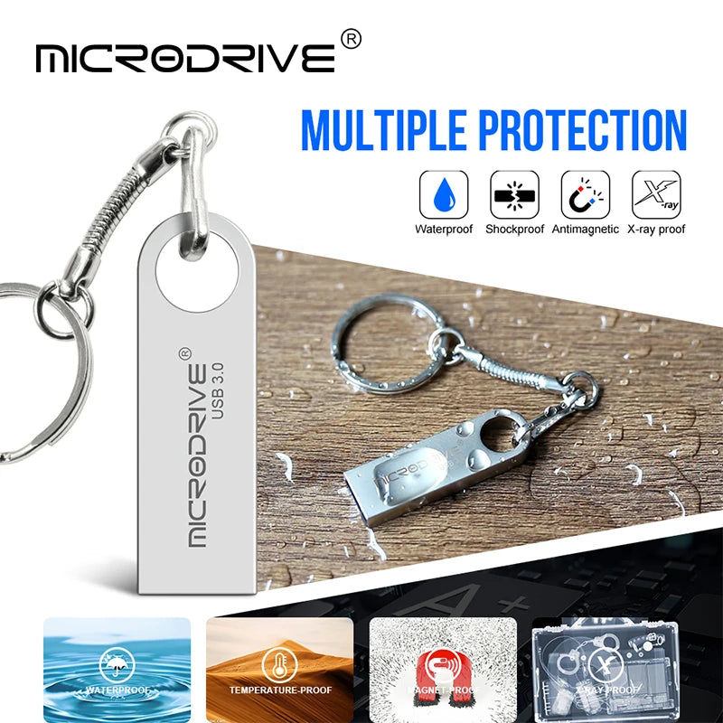 USB 3.0 Flash Drive 64GB 128GB 256GB Hihg Speed Pen drive 32GB 16GB Pendrive 128g Waterproof Memory Stick Pen Drive Flash U Disk