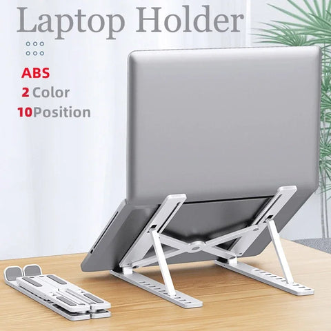 Foldable Laptop Stand Adjustable Portable Notebook Bracket Support Base ABS Holder For Macbook Air Pro Accessories Convenient