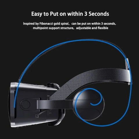 Virtual Reality 3D VR Glasses Headset Smart Phone Goggles Helmet Device Lenses Smartphone Viar Headphone For iPhone Android Game