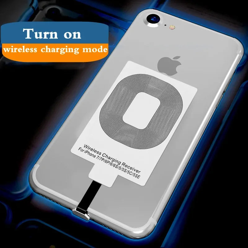 Qi Wireless Charging Receiver for Type C Micro USB Iphone Universal Wireless Charging for Samsung Huawei Ipone5-7 Xiaomi