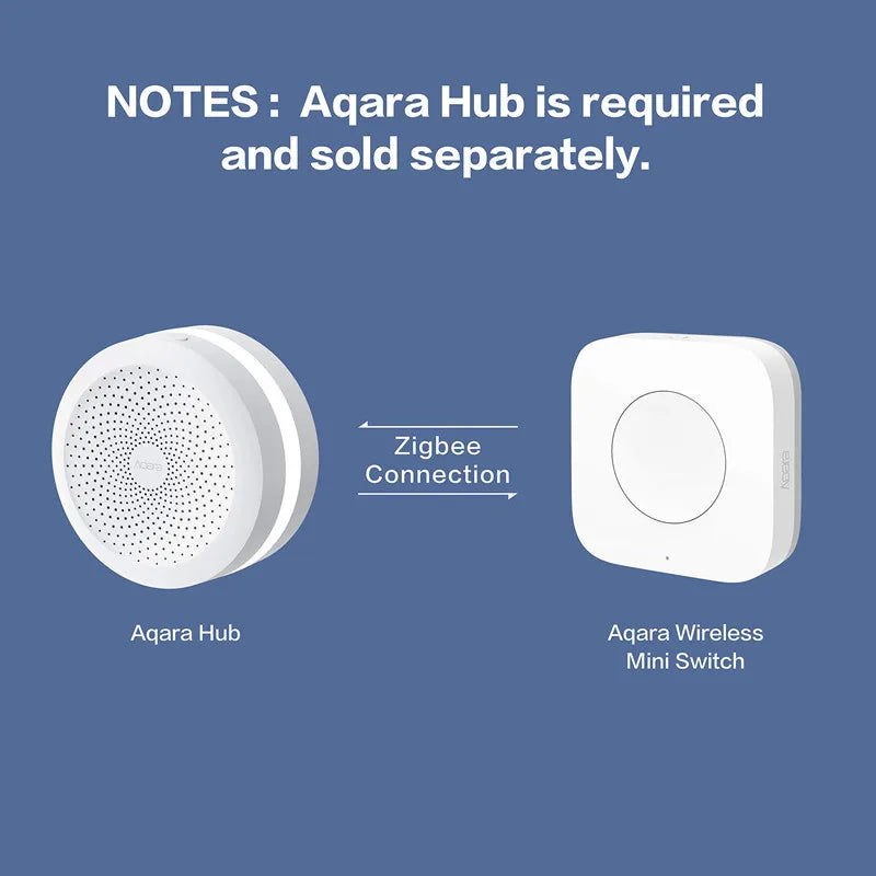 Aqara Sensor Smart Wireless Mini Switch Key Zigbee Connection Remote One Key Control Button Home Security Mihome Homekit