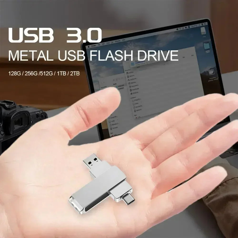 Xiaomi 16TB U Disk Mini Pen Drive USB Memory New USB Flash Drives 8TB 2TB TYPE C High Speed Usb 3.1 Waterproof Pendrive Metallic