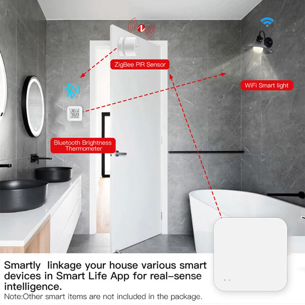 Tuya Smart Gateway Hub Multi-model Smart Home Bridge WiFi Bluetooth ZigBee APP Wireless Remote Control Alexa Google