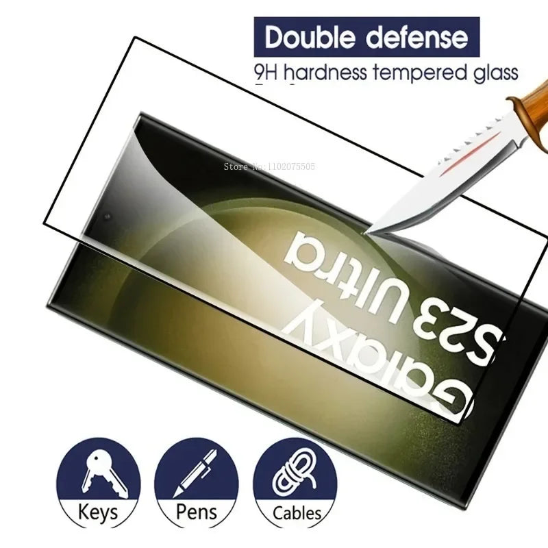 2Pcs Protective Glass For Samsung S23 S23+ S23 Ultra S22 S22+ S22 Ultra S21 Screen Protector For Samsung S21 S20 Plus Ultra