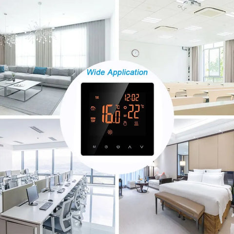 WiFi Smart Thermostat Electric Floor Heating Water/Gas Boiler Temperature Remote Controller Work With TuyaSmart APP Alexa Google