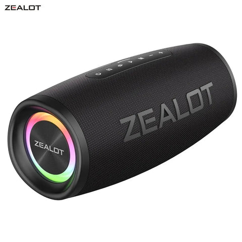 ZEALOT S56 Bluetooth Speaker 40W Output Power Bluetooth Speaker with Excellent Bass Performace IPX6 Waterproof Camping Outdoor