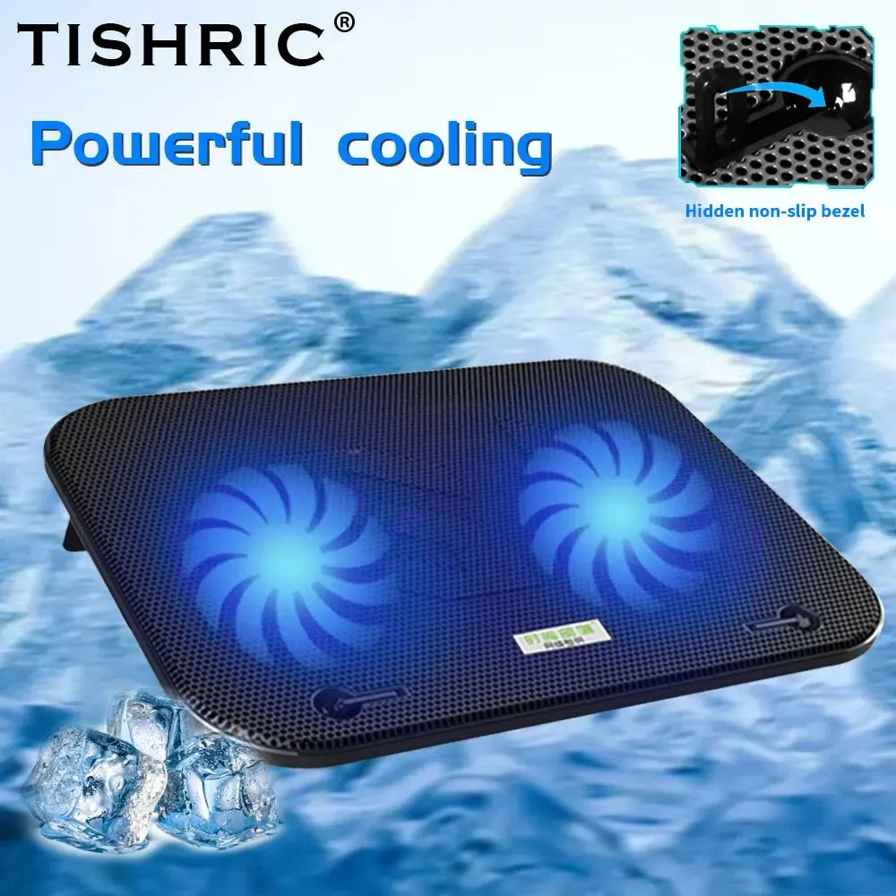 TISHRIC F3 PRO Laptop Cooler Cooling Pad Base Laptop Cooling Stand Cooling Radiator Laptop Accessories Notebook Cooler Support