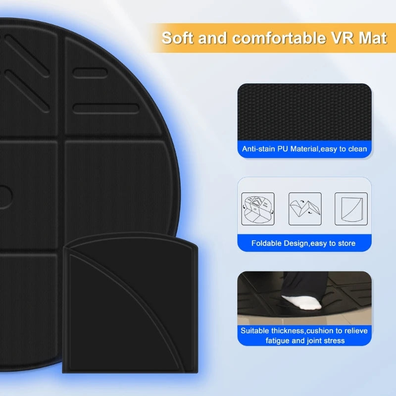 Portable Sports Floor Mat Virtual Reality Gaming Cushion Pad for Switches 3 Helps Determine Direction and Position Dropship