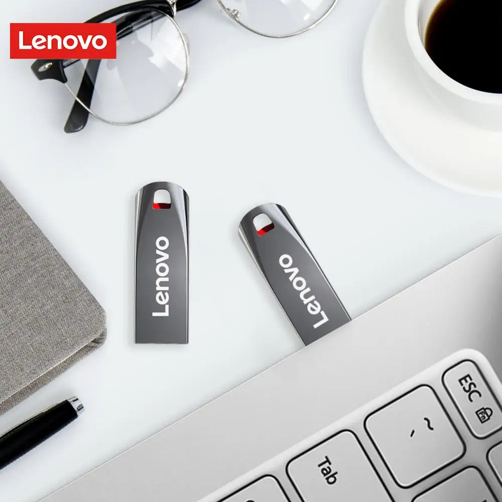 Lenovo USB Flash Drives Pen Drive 2TB 1TB Memory Waterproof U Disk High-Speed USB 3.0 Data Transmission Metal USB Flash Drive