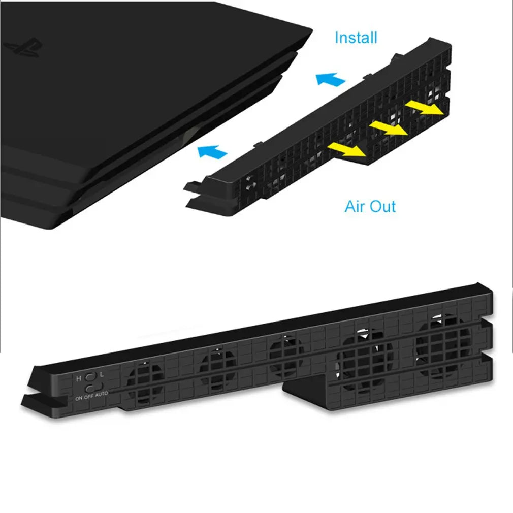 Base Fan Stand For Sony PS4 Pro Slim Game Console Play Station Playstation PS 4 Cooling Support Cooler Accessories Holder Gaming