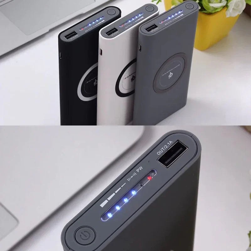 New Ultra-thin Wireless Portable Bidirectional Ultra-fast Charging Mobile Power C Type External Battery Pack Charger Universal
