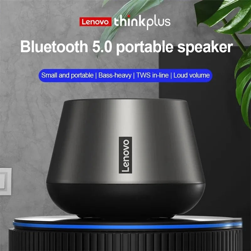 Lenovo K3pro wireless Bluetooth speaker with bass emulates the metal texture of car interior and outdoor waterproof portability