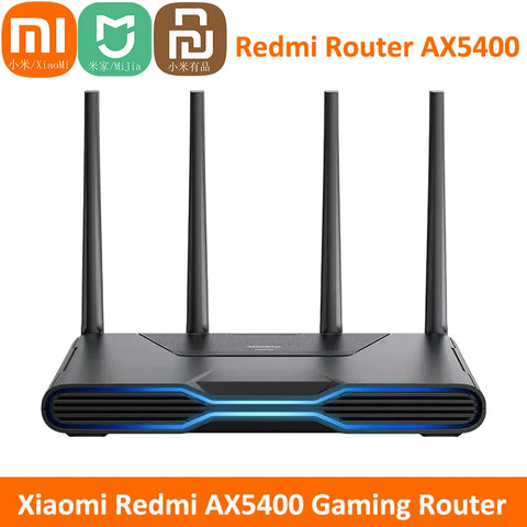 Xiaomi Redmi Gaming Router AX5400 Repeater WiFi 6 VPN Mesh 2.5G Network Port OFDMA MU-MIMO 512MB Qualcomm Chip Signal Booster