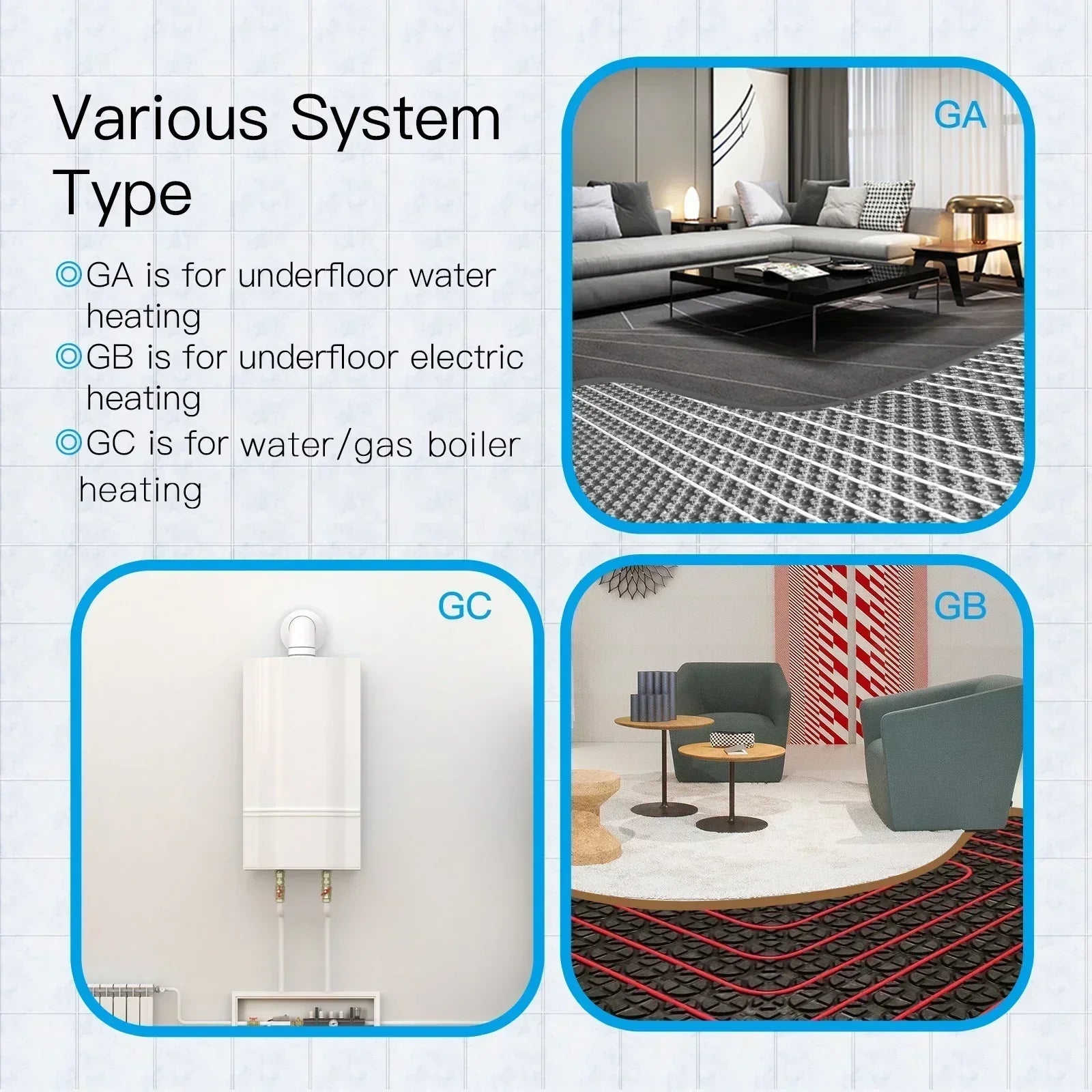 MOES WiFi Water/Electric Floor Heating Thermostat Zigbee Water Gas Boiler Temperature Control Tuya/Smart APP Alexa Google Voice