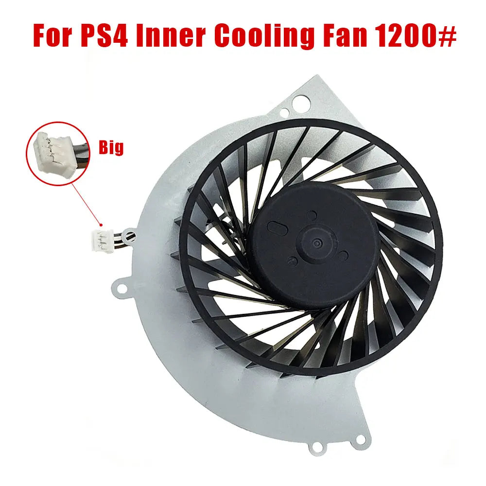 New Inner Cooling Fan for PS4 Game Console Cooler 1000/1200/2000/7000 Series Replacement for Sony PlayStation 4 Host Silent Fan