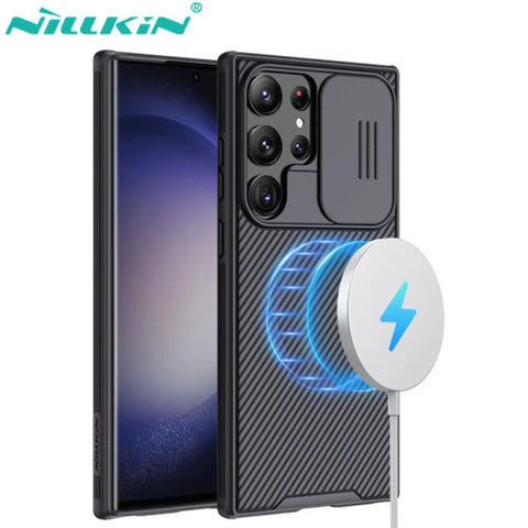 For Samsung Galaxy S24 Ultra/ S23 Ultra Magsafe Case Nillkin CamShield Pro Camera Protection For Samsung S22 Ultra Magnetic Case