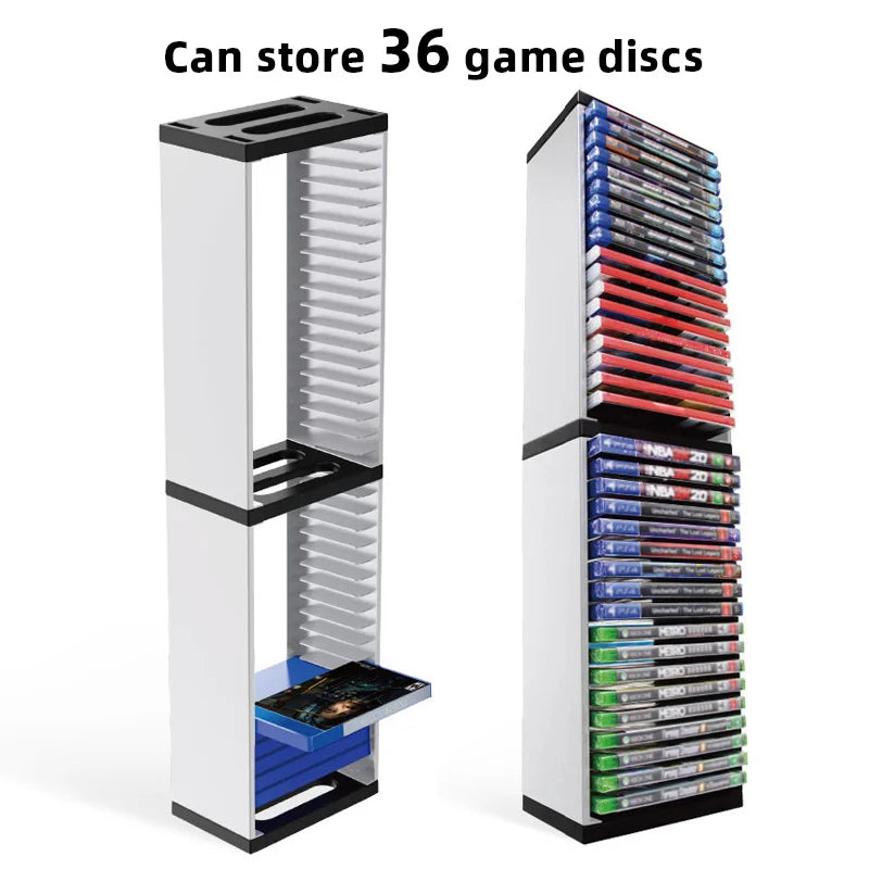 DATA FROG Host Disc Multi-layer Storage Box Holder for XBOX Series X/Xbox One Universal Game Disc for PS5/PS4 CD Disk Stand