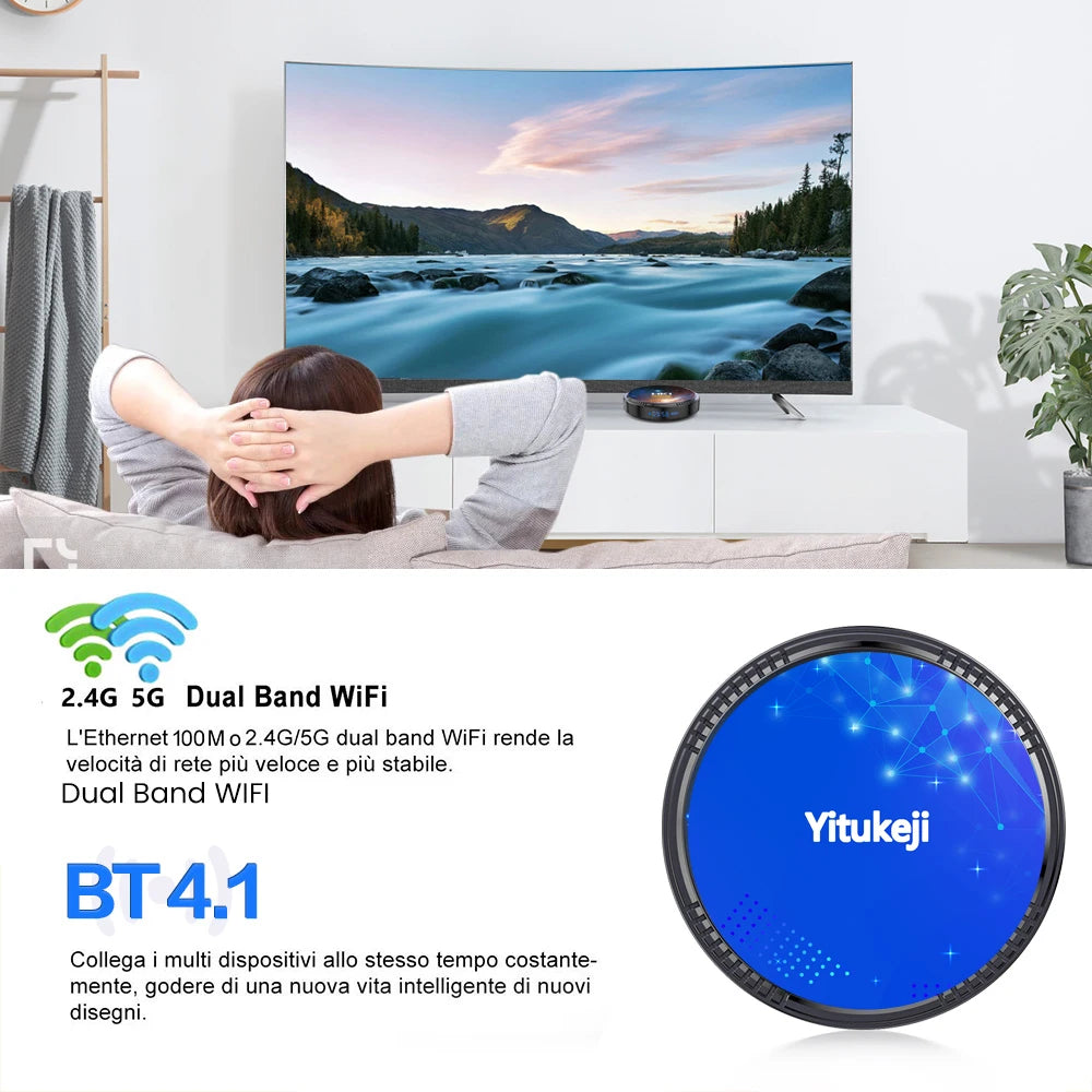 Yitukeji W2 PLUS Android 11 TV Box Amlogic S905W2 2.4G 5G Wifi BT 4K 64G 32G 16G