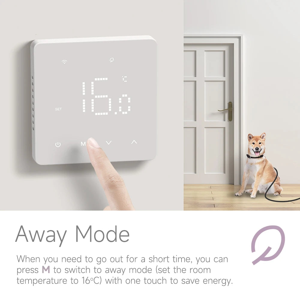 Beok Tuya Wifi Room Thermostat Underfloor Heating System Thermoregulator for Gas Boiler Electric Heating with Alexa Google Home