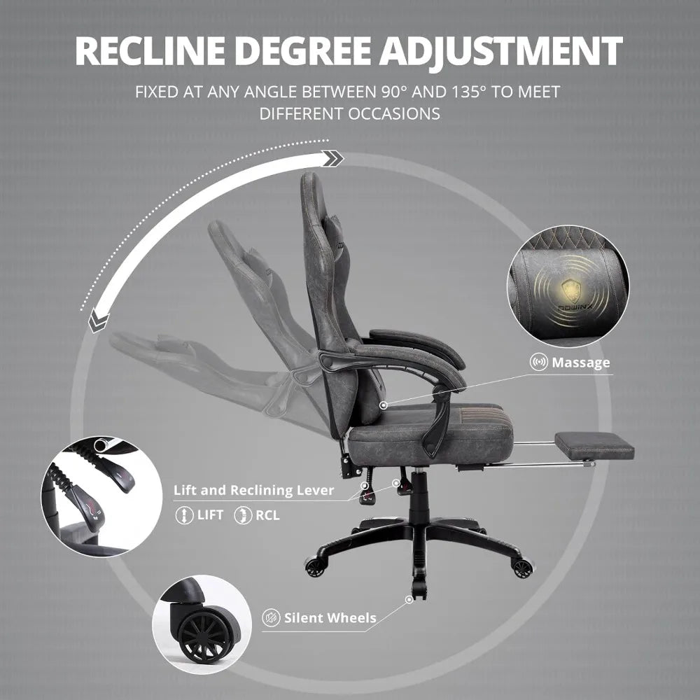 Gaming Chair Breathable PU Leather Gamer Chair With Pocket Spring Cushion Computer Armchair Gamingchair Office Chairs Ergonomic