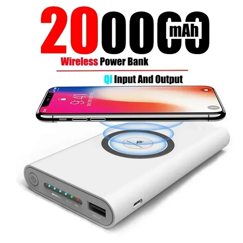 New Ultra-thin Wireless Portable Bidirectional Ultra-fast Charging Mobile Power C Type External Battery Pack Charger Universal