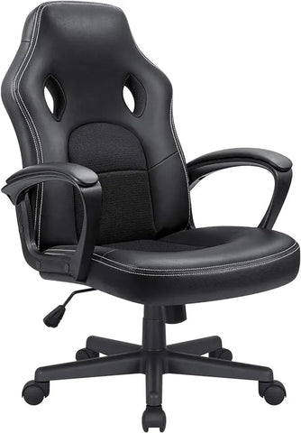 Office Gaming Chair High Back Leather Computer Chairs Ergonomic Height Adjustable Racing Game Desk Chair Executive Confe