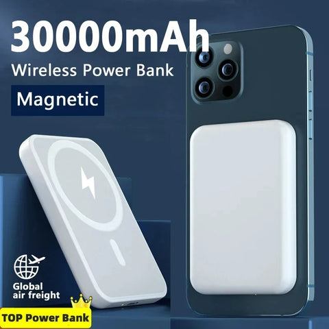 Magnetic Powerbank iPhone External Battery Portable Wireless Charger Macsafe Power Bank For iphone 12 13 14 15 Auxiliary Battery