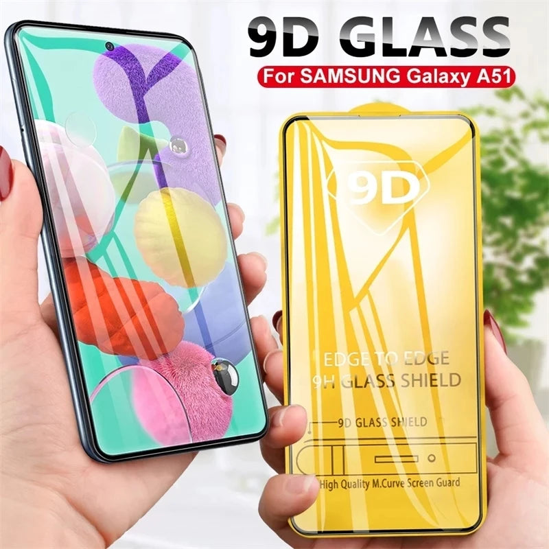 9D Tempered Glass for Samsung Galaxy A13 A53 A52 A32 A12 A50 A51 A52S A72 A54 A33 A71 A21S A73 M12 M52 M31 S10E Screen Protector