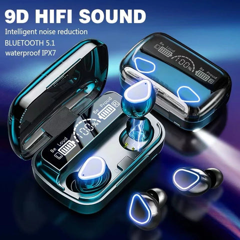 2024 TWS M10 Wireless Bluetooth Headset 5.3 Earphones Bluetooth Headphones with Mic Earbuds 3200mAh Charger Box LED Display Fone