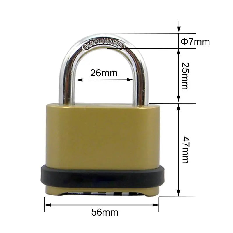 EGFirtor 4 Digitals Code Password Combination Zinc Alloy Lock Padlock Hardware Accessories Waterproof Smart Padlock Security