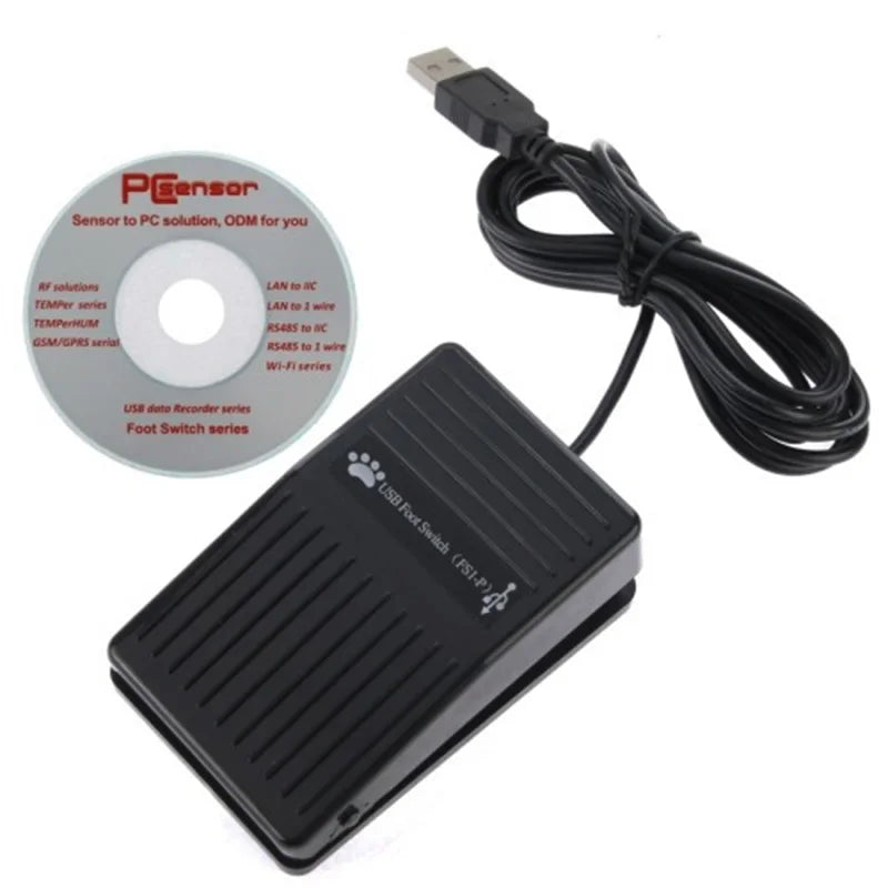 USB Foot Pedal Control Switch PC Game Pad USB Pre-Program Keyboard Mouse Adapter for Computer Multimedia String Ultrasound Image