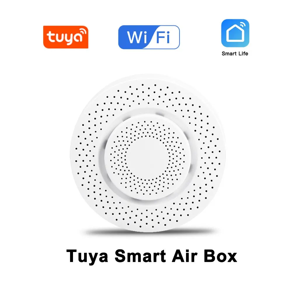 Tuya WiFi Smart Air Box Air Quality Monitor Formaldehyde VOC Co2 GAS Temperature Humidity Detector Sensor Home Scene Linkage