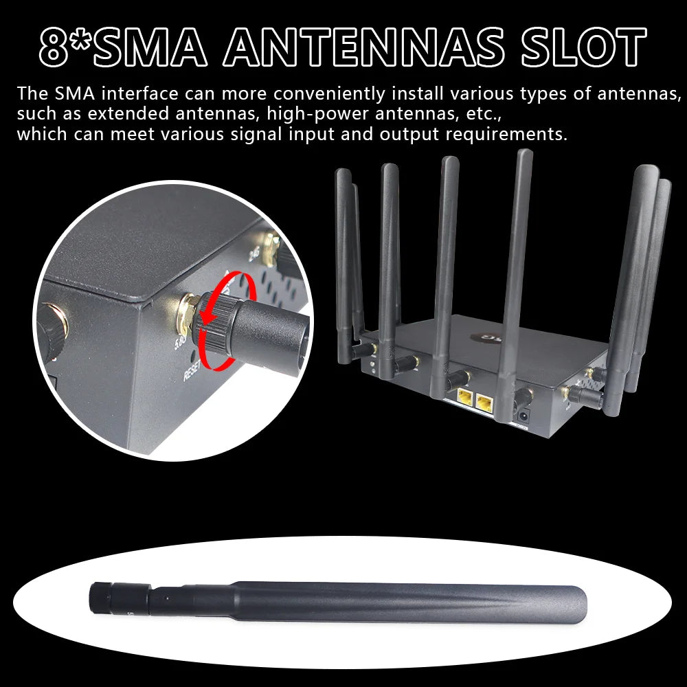 OPTFOCUS 5G NR SA NSA Router With SIM Card Modem 1800M WIFI6 LTE Card Repetidor Wifi 5G CPE Wi fi Route Mobile Wifi Router