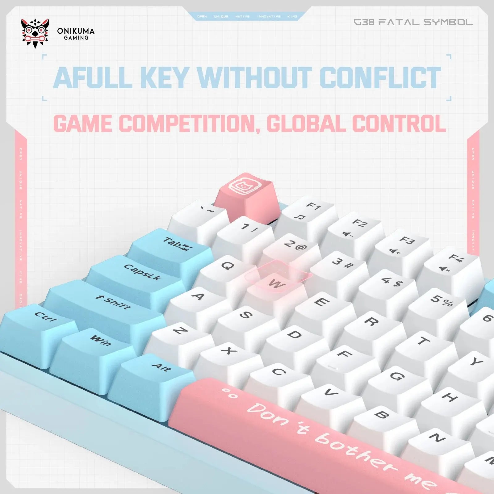 ONIKUMA Portable Fashion Gaming Keyboard Dynamic RGB Backlit Wired Type-C Mechanical Keyboard Hot Swappable 98 Keys Gamer For PC