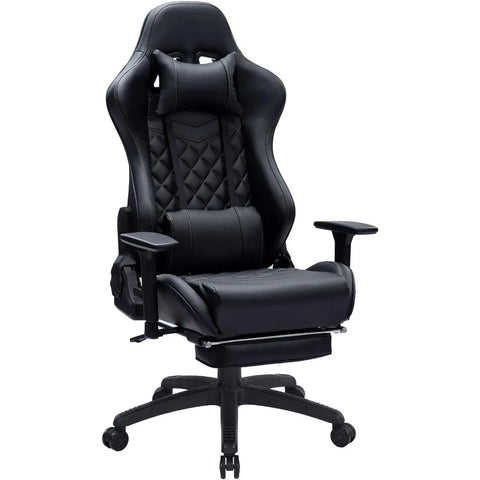 Heavy Duty Gaming Chair for Adults, Thickened Seat Cushion, Adjustable Armrest, Ergonomic Office Computer Chair with Massage