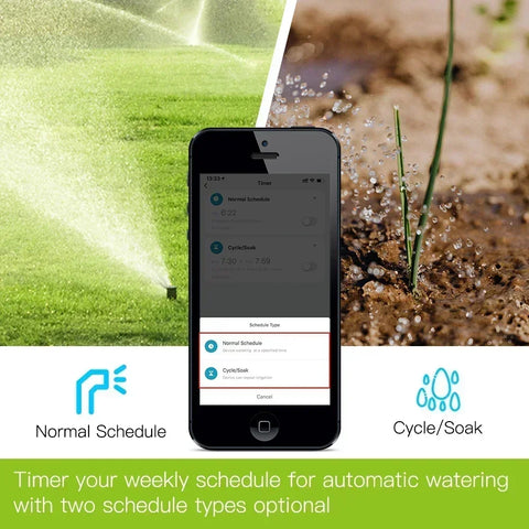 Moes Bluetooth Garden Watering Timers Smart Drip Irrigation Rain Delay Programmable Controller Tuya Automatic Valve Alexa Voice