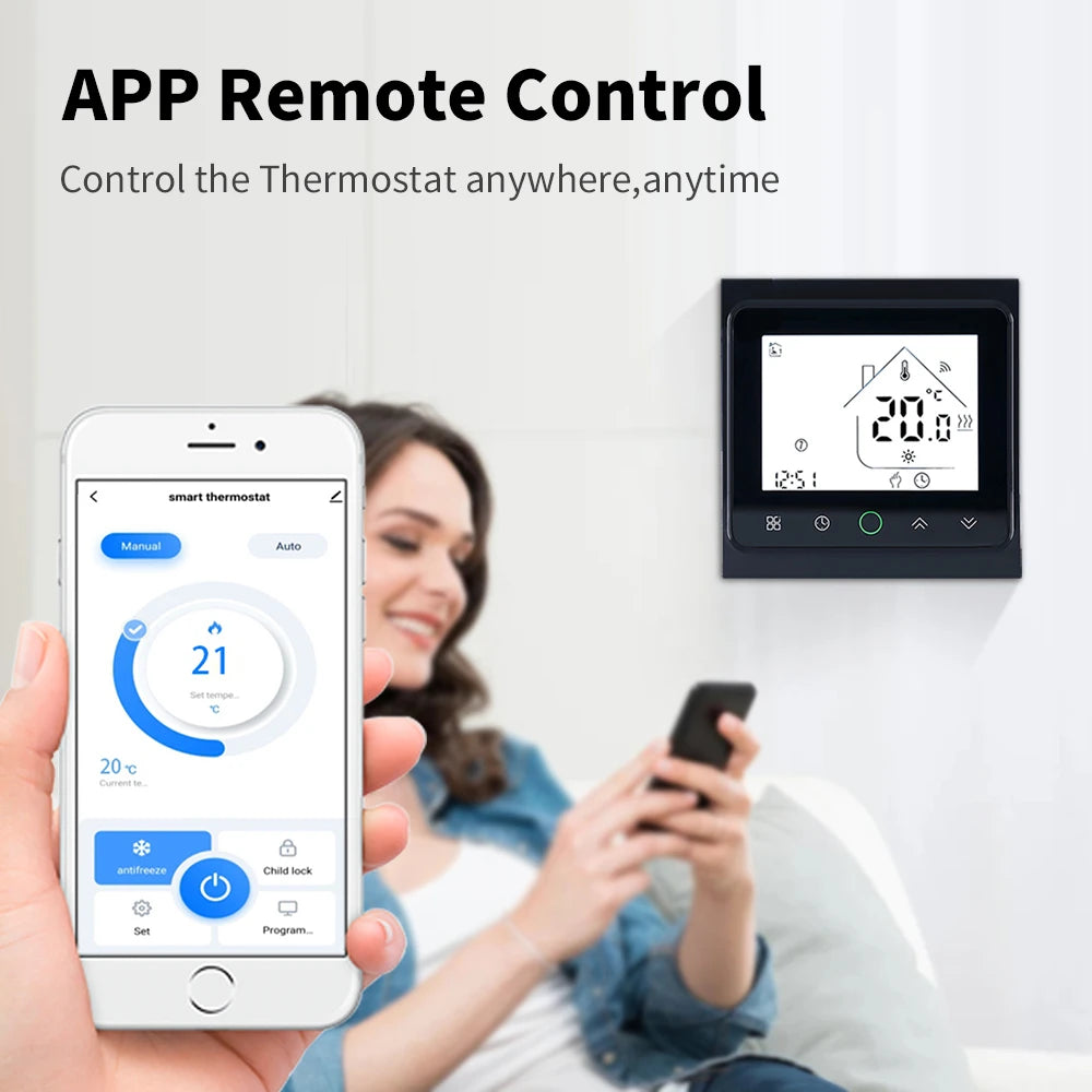 Tuya Smart Life WiFi Room Thermostat Electric Floor/Water Heating/Gas Boiler Temperature Controller for Alice Alexa Google Home