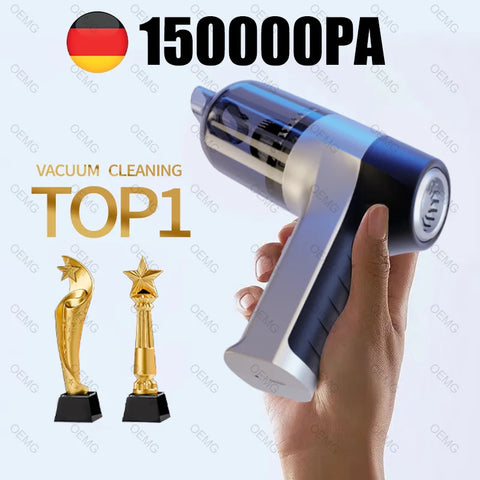 150000PA Car Vacuum Cleaner Mini Powerful Portable Strong Suction for Car Cleaner Keyboard Home Appliance Wireless Cleaner