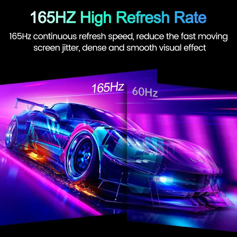 32 Inch 2K 165Hz Desktop Monitor 2560*1440 HDR 130%SRGB 1MS Freesync Game Computer Display IPS VA Curved Straight Screen HDMI/DP