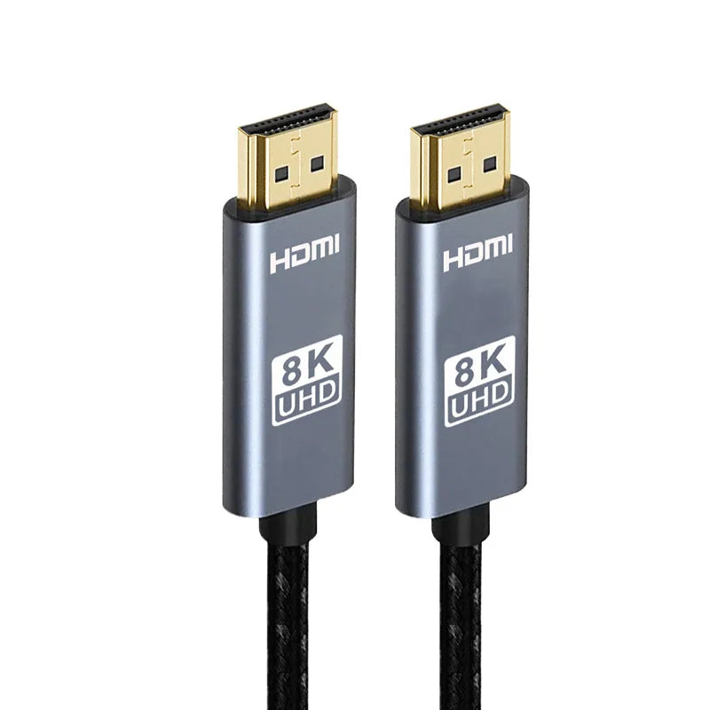 HDMI 8K Cable 8K/60Hz 4K/120Hz UHD HDR 48Gbps Adapter HDMI Cable 5M for devices large laptops high-definition TV projectors