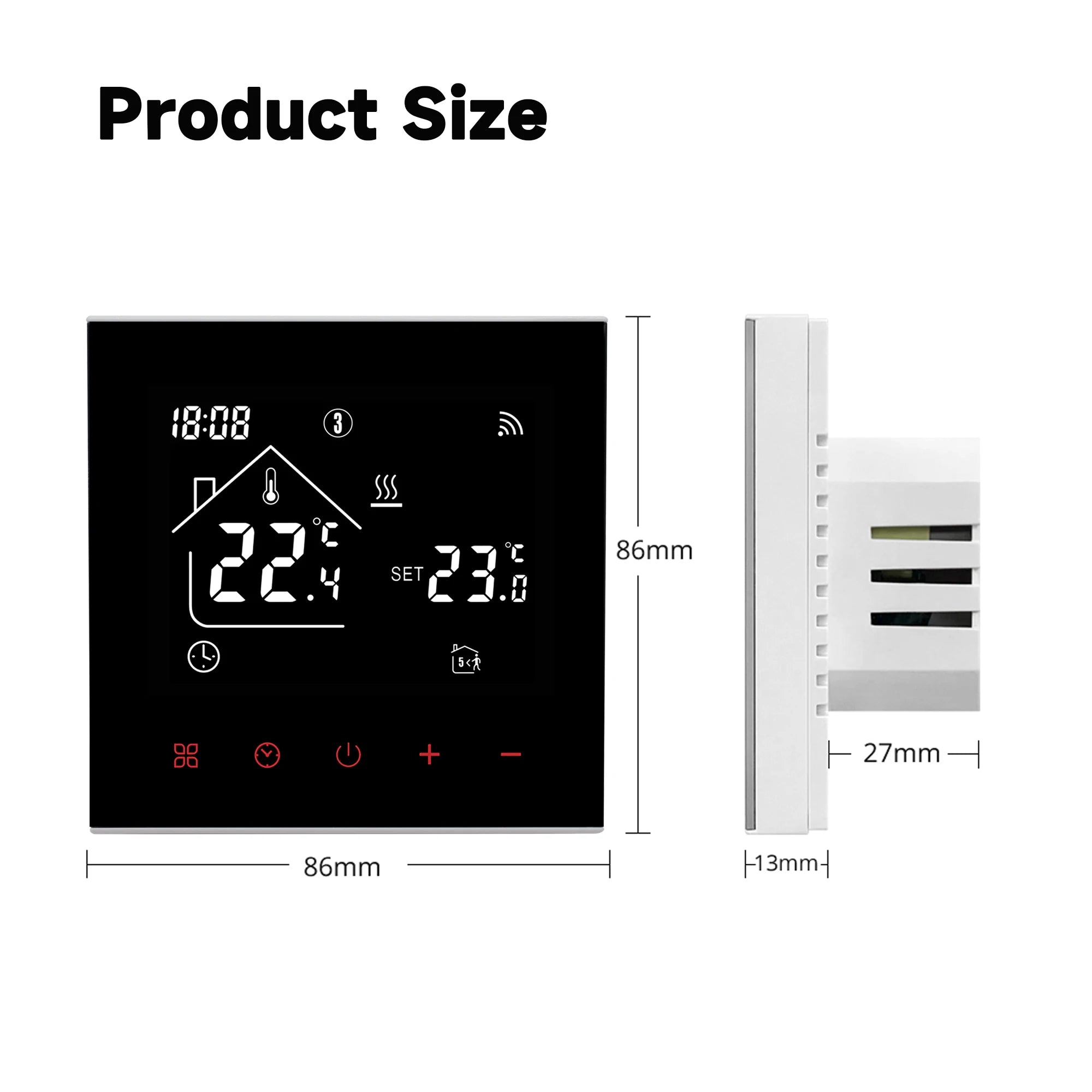 Tuya WiFi Smart Thermostat LCD Display Touch Screen for Electric Floor Heating Water/Gas Boiler Temperature Remote Controller